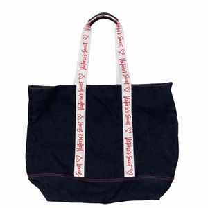 Victoria’s Secret Black Red White Logo Handle Tote Bag